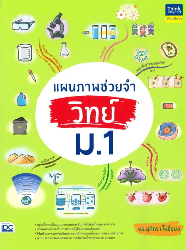 ปกหนังสือ แผนภาพช่วยจำ วิทย์ ม.1