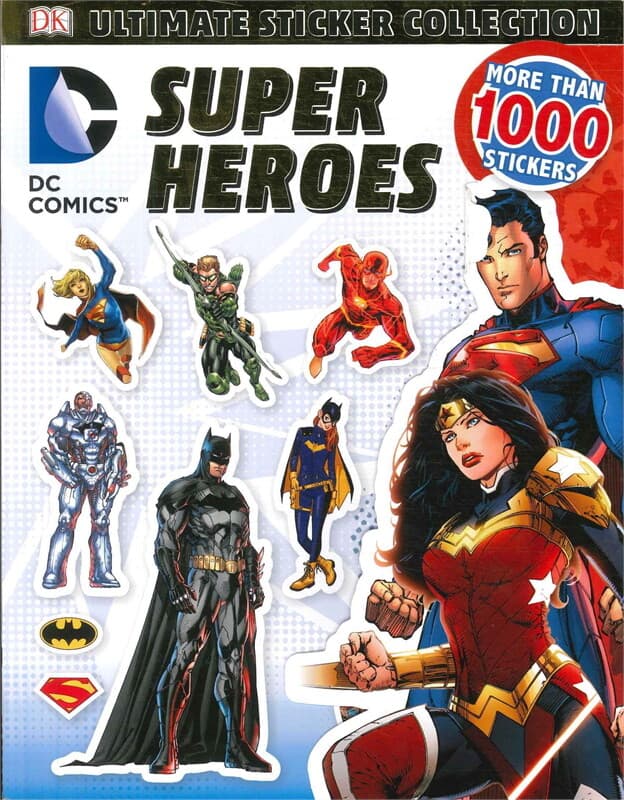 ปกหนังสือ DC Comics Super Heroes Ultimate Sticker collection