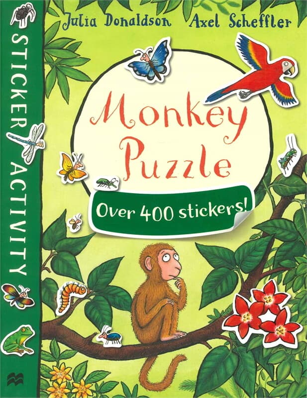 ปกหนังสือ Monkey Puzzle Sticker Book
