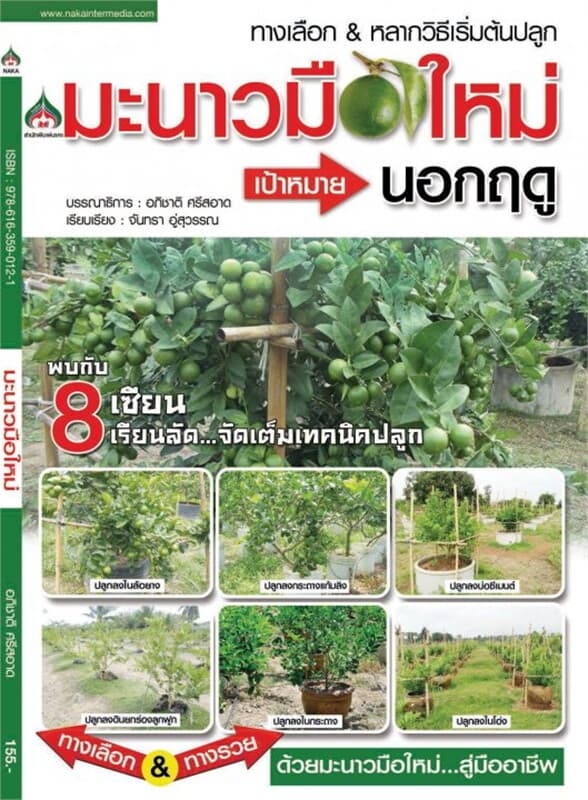 ปกหนังสือ ทางเลือก & หลากวิธีเริ่มต้นปลูกมะนาวมือใหม่ เป้าหมายนอกฤดู