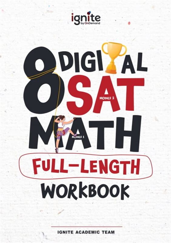 ปกหนังสือ Digital SAT Math 8 Full-length Workbook