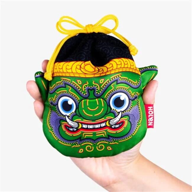ปกหนังสือ Ramakien Rope Pouch - Kumpakan (กระเป๋าเชือกถักรามเกียรติ์ กุมภกรรณ)