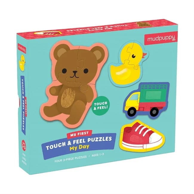 ปกหนังสือ MUDPUPPY MY DAY MY FIRST TOUCH &FEEL PUZZLE